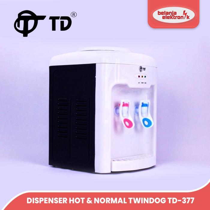 NEW PRODUK WATER DISPENSER HOT & NORMAL TWINDOG TD-377 THANKYOU & HAPPY SHOPPING :)