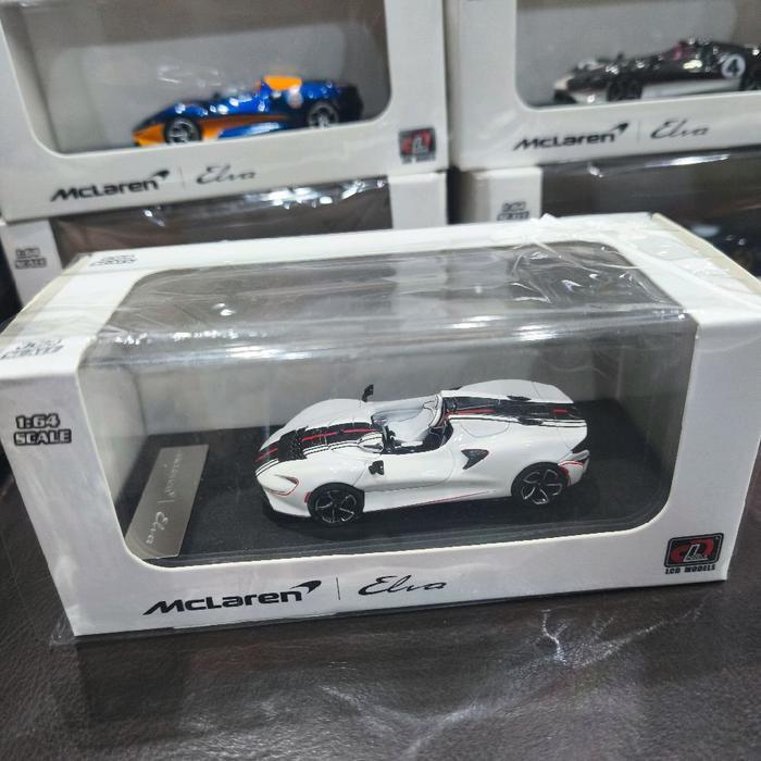 LCD Models McLaren Elva Ready Scala 1/64 Black Carbon White Biru Gulf
