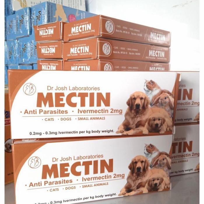 Obat Kutu Anjing Kucing Kelinci Mectin 20Tablet / Obat Anti Parasit