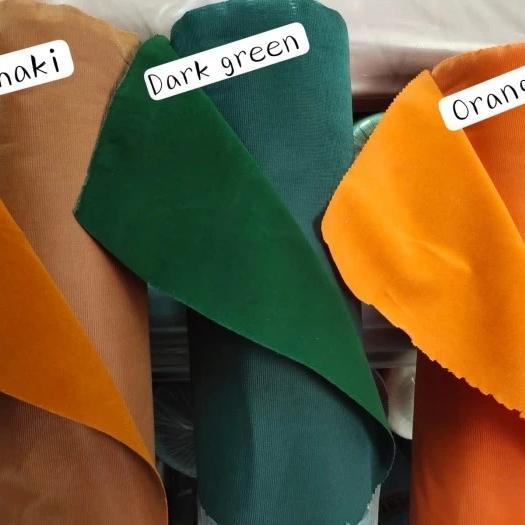 Kain Bahan Kabulon Bludru / Brudu / BLudru ( Per 1 Roll - 25 Yards ) Diskon Sale