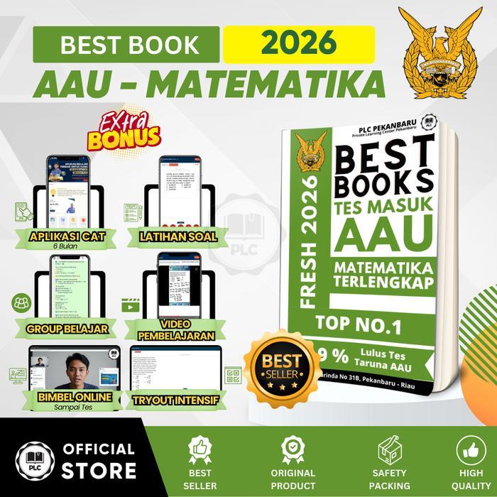 PLC Buku Matematika AAU Tes Masuk AAU Modul Matematika Aau 2026 - PLC PEKANBARU Original Latihan