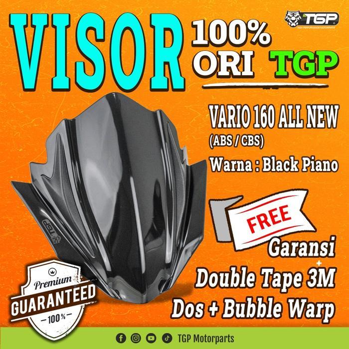 VISOR TGP VARIO 160 ALL NEW 2022 AKSESORIS VARIASI VARIO 160 HITAM