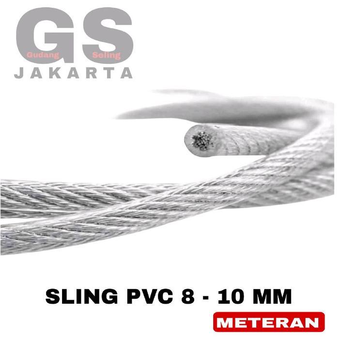 Terlaris - sling baja lapis pvc 10mm / seling baja lapis pvc 10mm