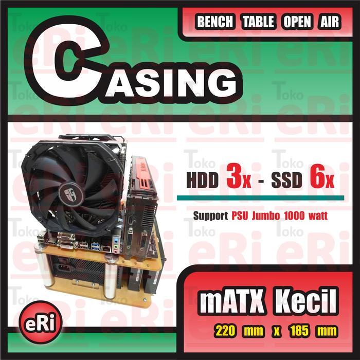 Atx + Matx + Itx / Casing Pc Komputer Gaming Akrilik Acrylic / Open Air Benchtable Case Tbk