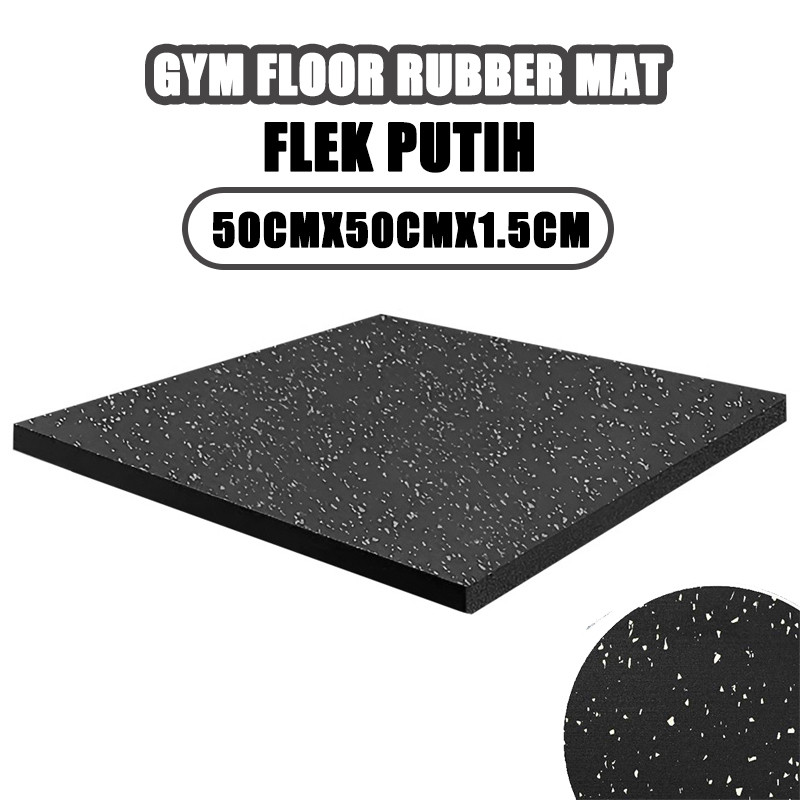 Gym Rubber Floor Mat Matras Karet Eva 50x50 Matras Evamat Olahraga Gym Mudah Dibersihkan Waterproof