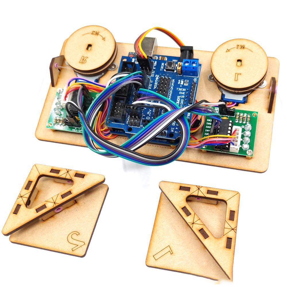 Draw Wall Painting Robot with Cable Plotter for Arduino Robot to UNO