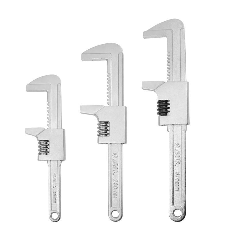 Automotive wrench, large opening adjustable wrench, multifunctional right angle adjustable wrench, w