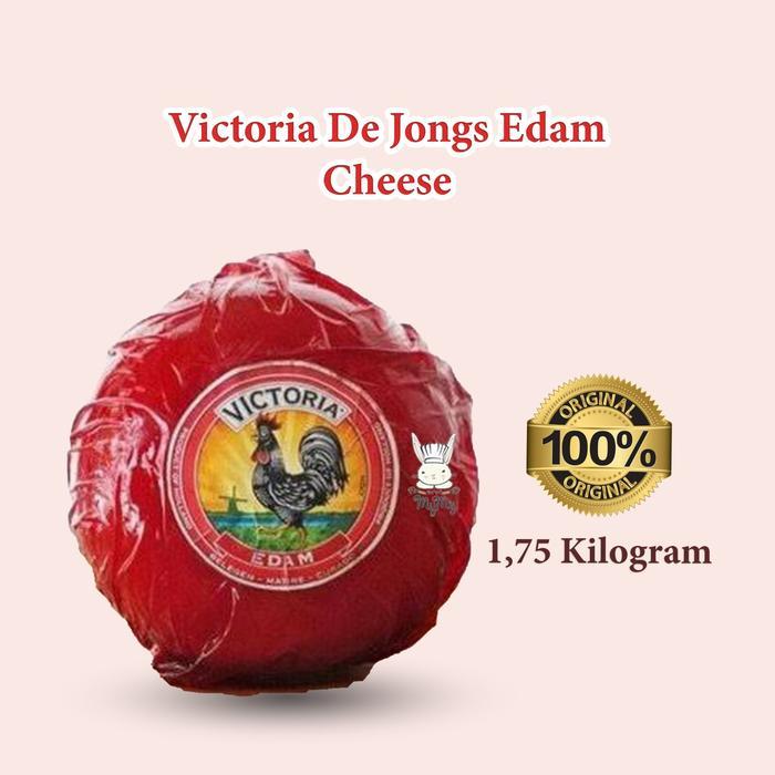 Victoria Keju Edam Ball De jong Bola Utuh 1,75 kg Dejong Cheese