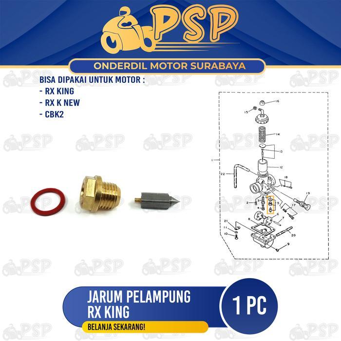 Jarum Pelampung RX King - Plampung Apung Ventilator Pentilator Karburator Karbu CBK2 RX King New
