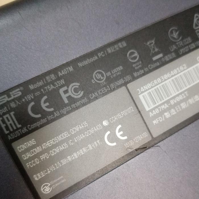 Casing Laptop Asus A407 x407 fullset