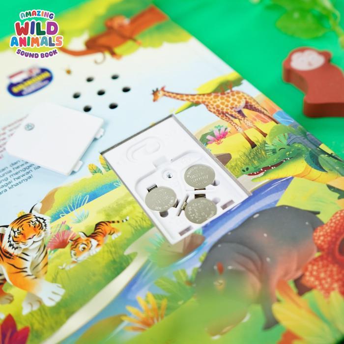 Promo Visi Mandiri Amazing Wild Animals Sound Book Buku Bersuara Bilingual Indonesia Inggris