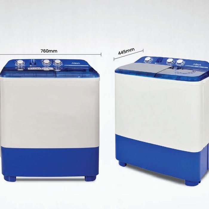 AQUA MESIN CUCI 2 TABUNG 8KG QW-870XT 870XT QW870XT TWIN TUB