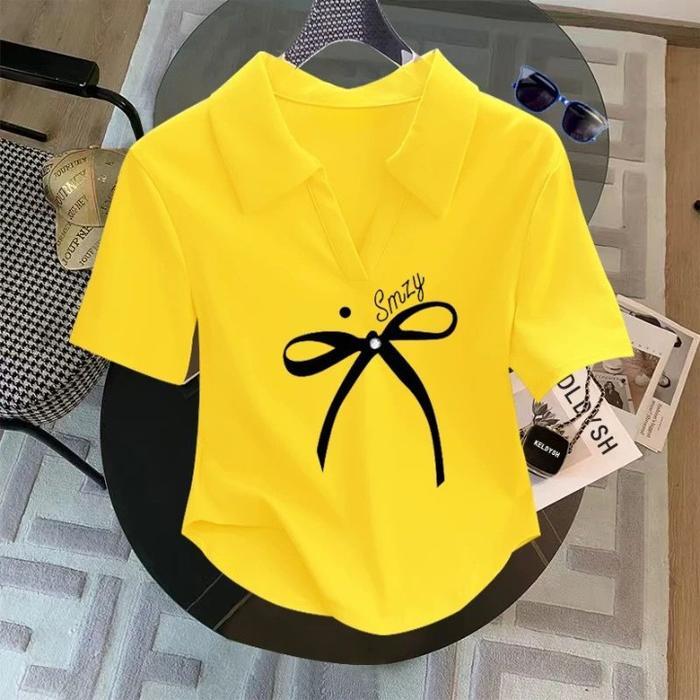 Kaos Crop Top Polo Shirt Wanita/Crop Top Polos/Kaos Wanita/T-Shirt Kerah Polos//Kaos Crop Top Baju