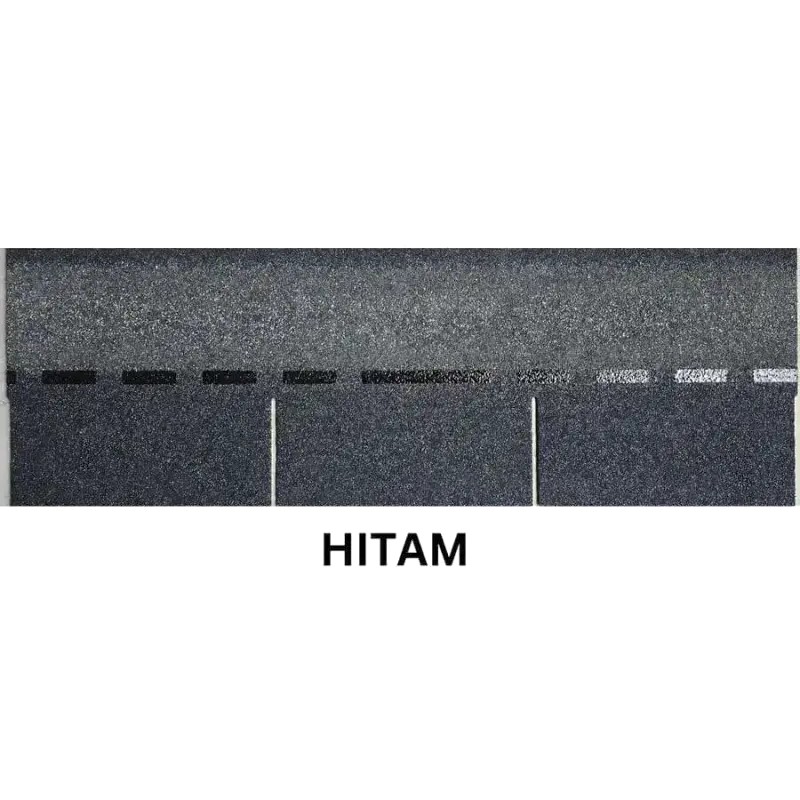 Genteng Atap Aspal Bitumen Warna Hitam