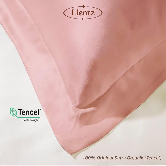 Sarung Bantal Sutra Organik KING SIZE - KING KOIL Tencel Premium - 60x90 Tencel Pillow Case