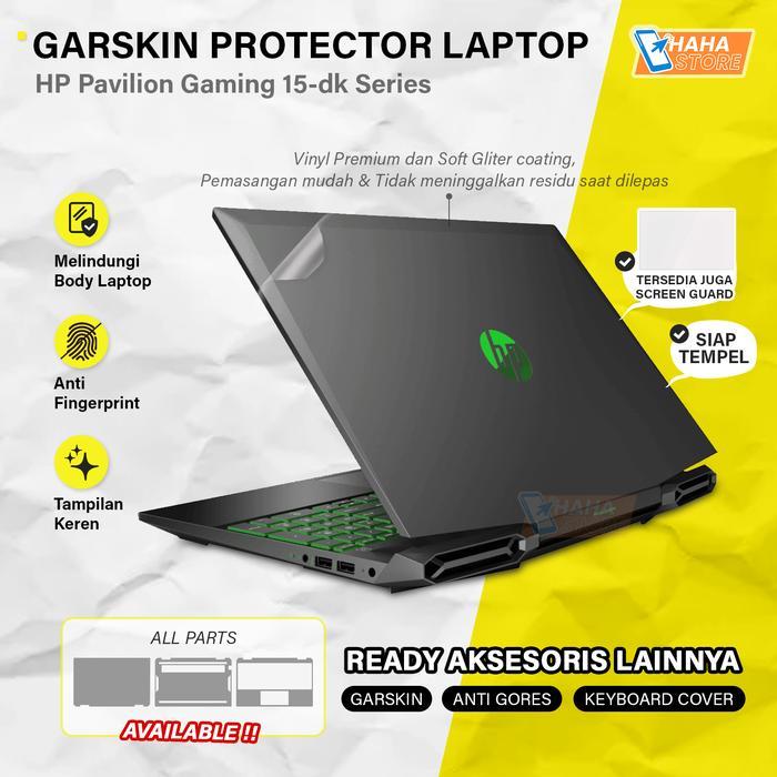 HP Pavilion Gaming 15 15-dk1064tx dk1079tx dk1092tx dk1141tx Garskin Anti Gores Body Protector Skin