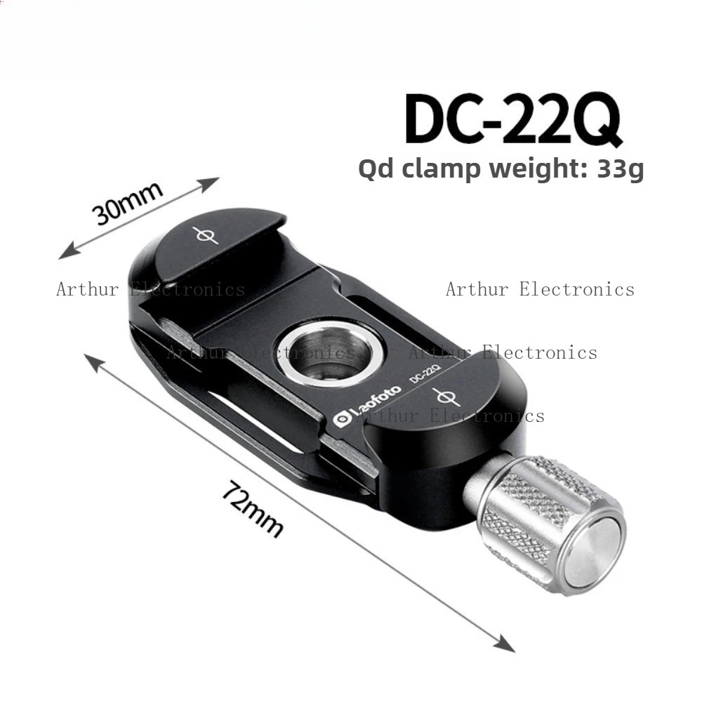 QD Sling Mount for Leofoto SP-01+DC-22Q, Metal Quick Detach Adapter for Magpul Camera Lens Foot