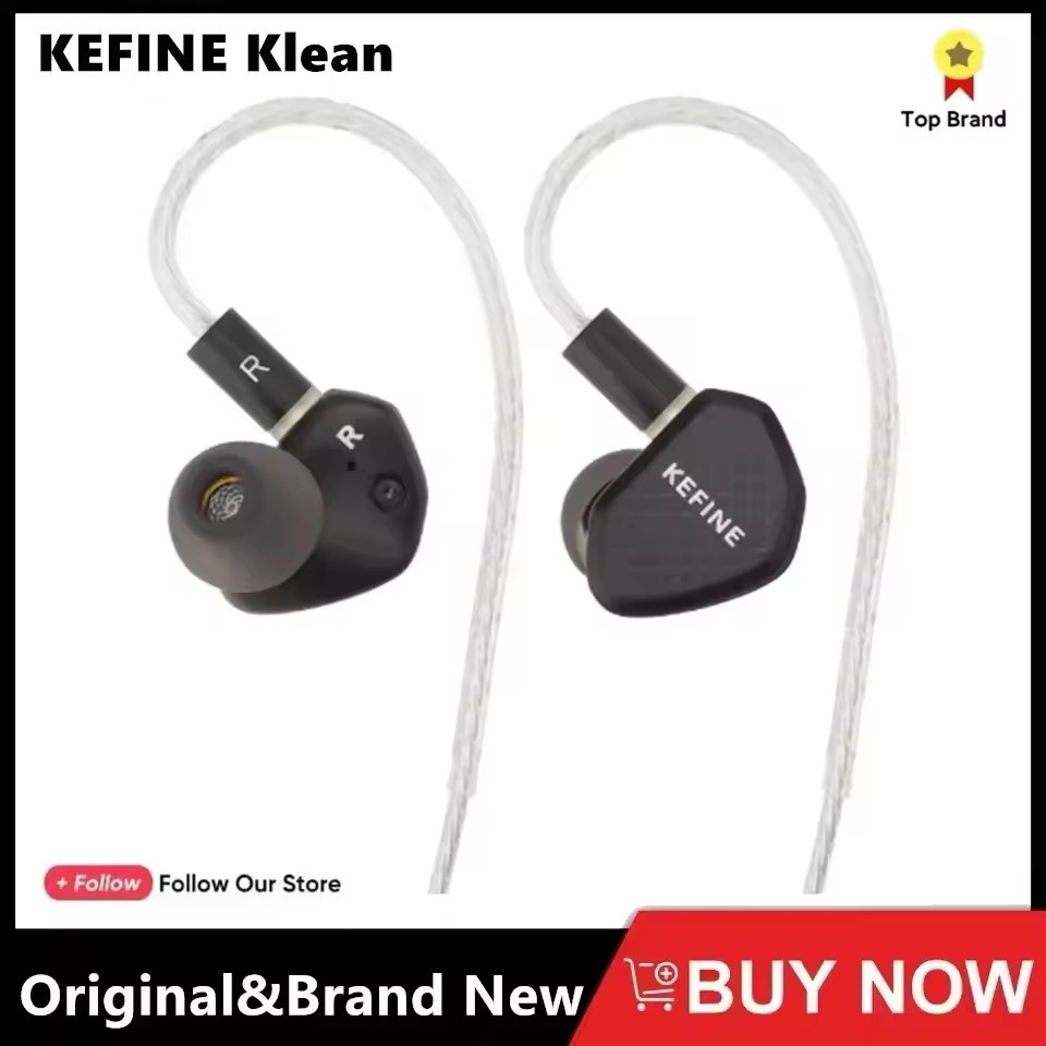 KEFINE Klean 10mm DLC Diaphragm Dynamic Driver Hifi Wired IEM Earphones with Metal Housing &