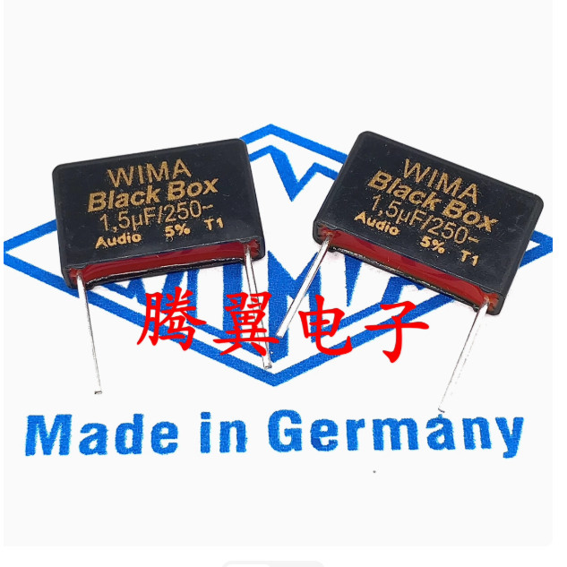 4pcs/lot Original German WIMA Black Box 250V 155 1.5UF 1U5 AUDIO Audio Distribution Capacitor free