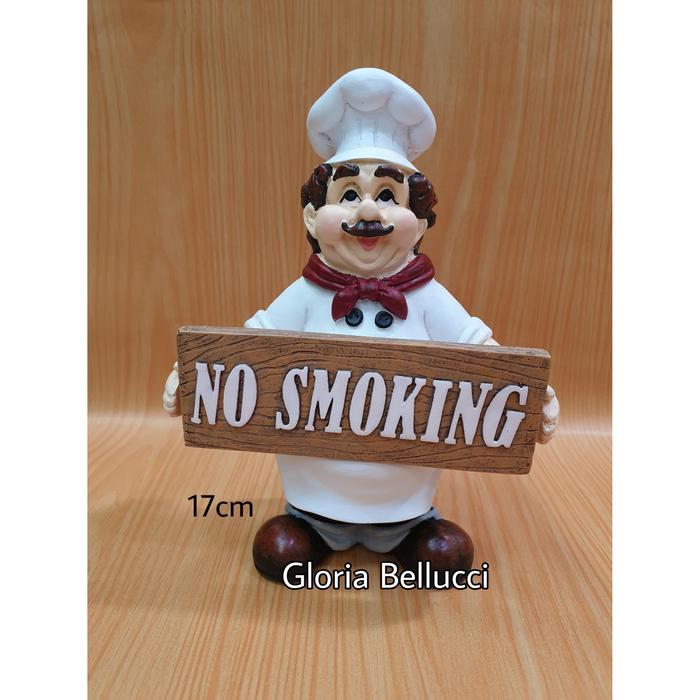 patung pajangan koki chef