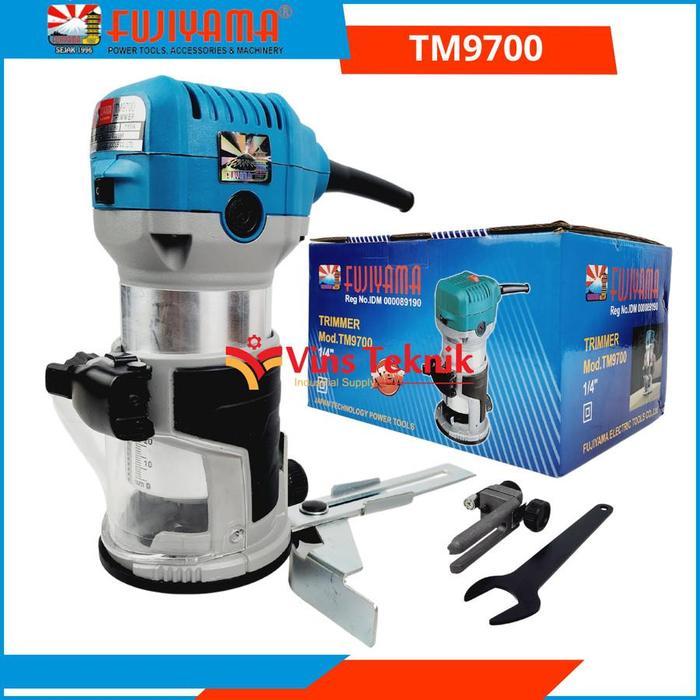 FUJIYAMA TM 9700 Mesin Profil Kayu Router Trimmer 1/4 inch VARIABLE SPEED TM9700