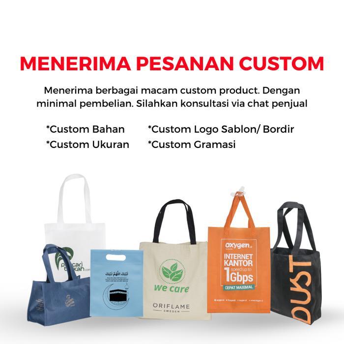 Tas Spunbond Handle Ukuran 25X35 Lusinan - Warna Kuning Kunyit Terbaik