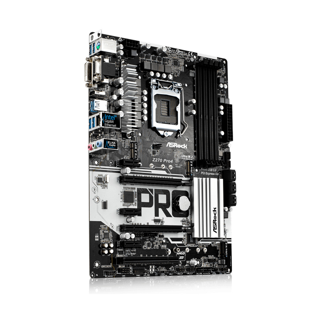 ASRock Z270 PRO4 Motherboard Intel Z270 LGA 1151 DDR4 64GB PCI-E 3.0 USB3.1 ATX support Corei3-7100