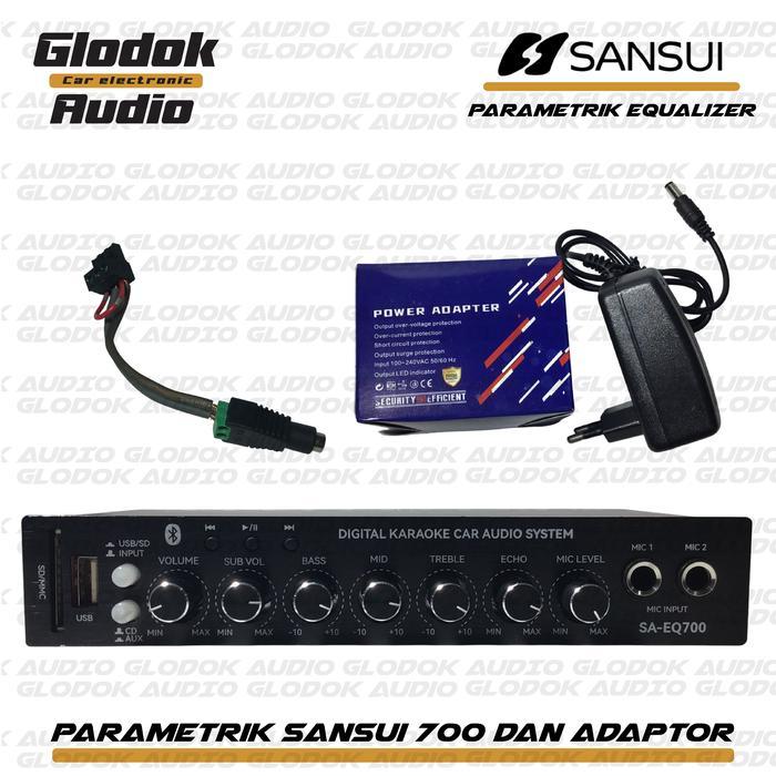 Sansui Parametrik Priem Equalizer Amplifier Sa Eq 700 Dengan Bluetooth & Slot Karaoke Usb & Sd Card