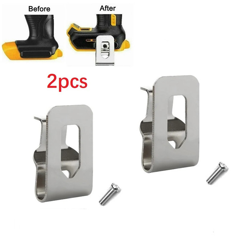 TERBATAS 2pcs Electric Drill Belt Clip Hooks For DeWalt 18V 20V Drill Driver N268241 N169778 DCD980 