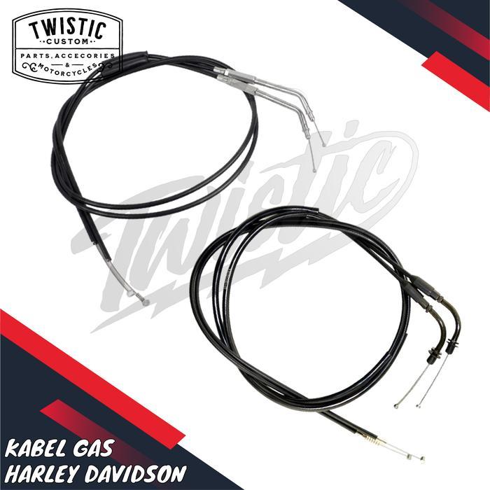 Kabel Gas Panjang Throttle Cable Stang Ape Bar Motor Harley Davidson