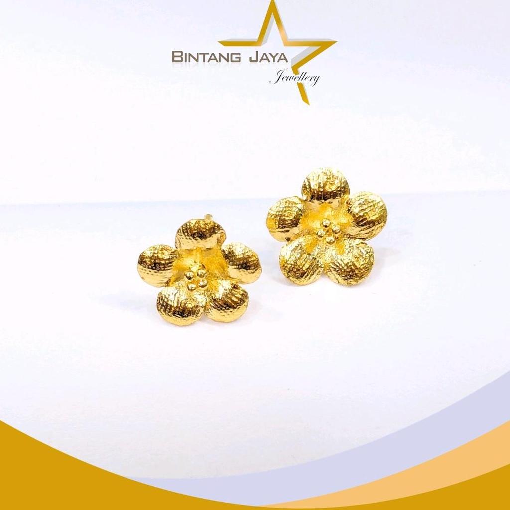 Anting Emas LM Rose AT VD - Kadar LM99 - Berat 2,00gr - Emas Asli - Kemurnian emas 99% yang sangat i