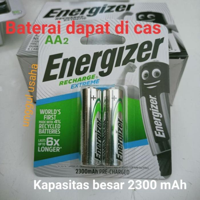 DISKON BATERAI ENERGIZER RECHARGEABLE AA 2300MAH ORI MADE INI JAPAN