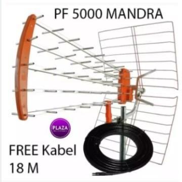 Antena Luar UHF VHF PF 5000 GOCENG Mandra + Kabel