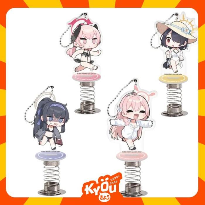 New Arrival Kozeki Hanako Hinata Koharu Character Chibi Acrylic Swing Shake - Swimsuit Ver. Blue