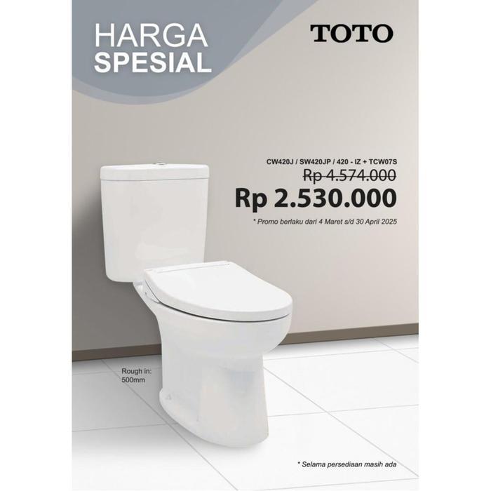 TOTO Kloset CW420J/SW420JP + TCW07S ecowasher