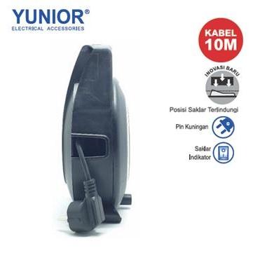 Yunior Ly-110Sk Kabel Roll Box Welto 4 Lubang + Saklar 10M Ly-110 Sk Tbk