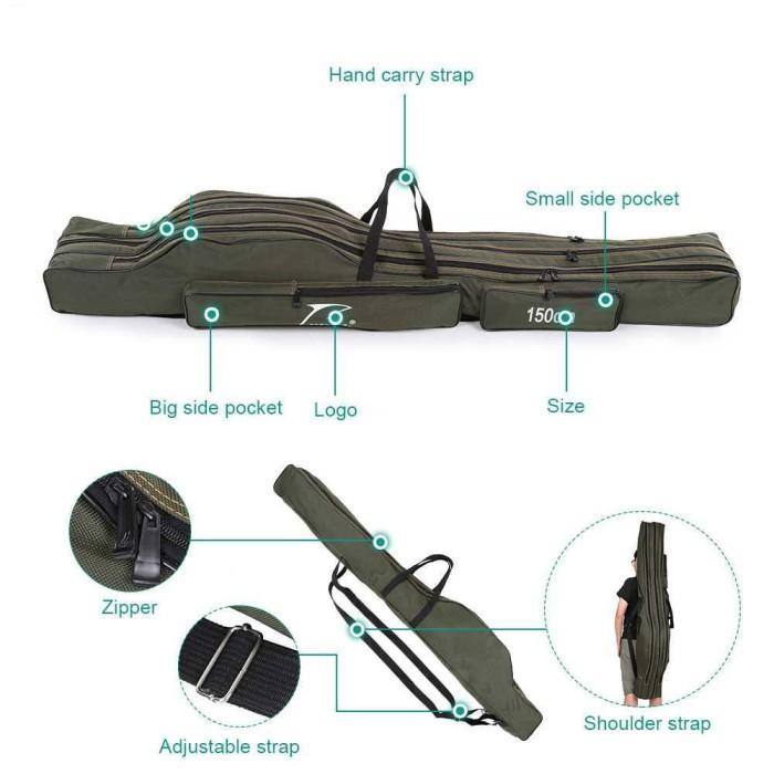 Tas Pancing 120 Cm / 150 Cm - Tas Mancing / Tas Joran Pancing Portable