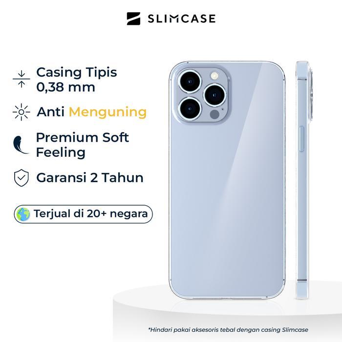 Casing untuk iPhone 13 Series Slimcase Classic 1 - Ultra -Thin 0.38mm, Transparan & Tidak Menguning