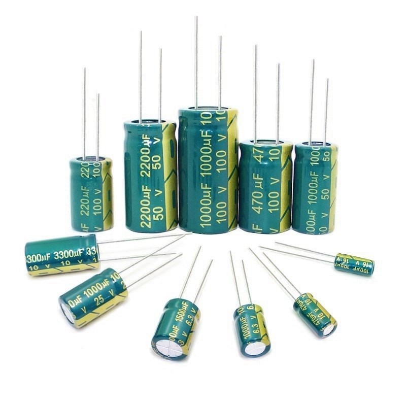 High Frequency 6.3V 10V 16V 25V 35V 50V 400V 450V 22UF 47UF 100UF 220UF 330UF 470UF 680UF 1000UF