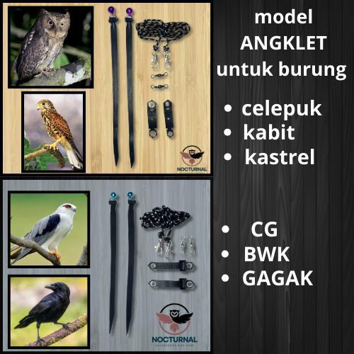 Paket Hemat Glove/Sarung Tangan 40Cm Angklet Dan Peluit Untuk Burung Hantu Dan Elang