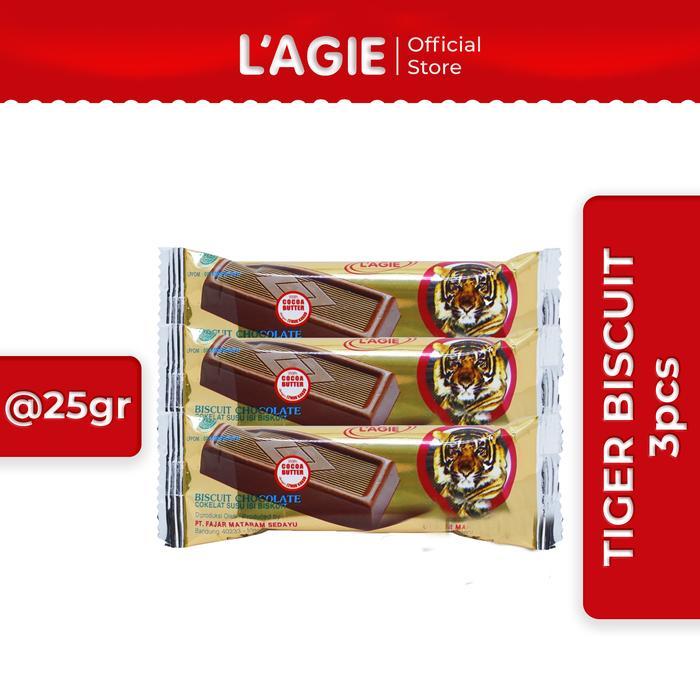 Terbaru Lagie Coklat Biskuit Animal Series Tiger 25Gr