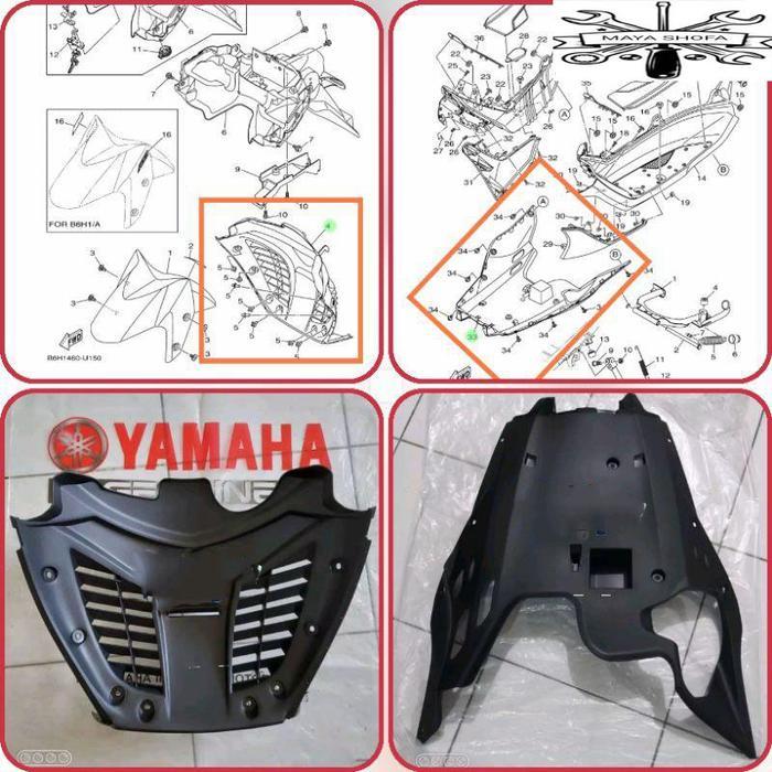 COVER DEK PARUH & DEK KOLONG ALL NEW NMAX 155 ORIGINAL YAMAHA