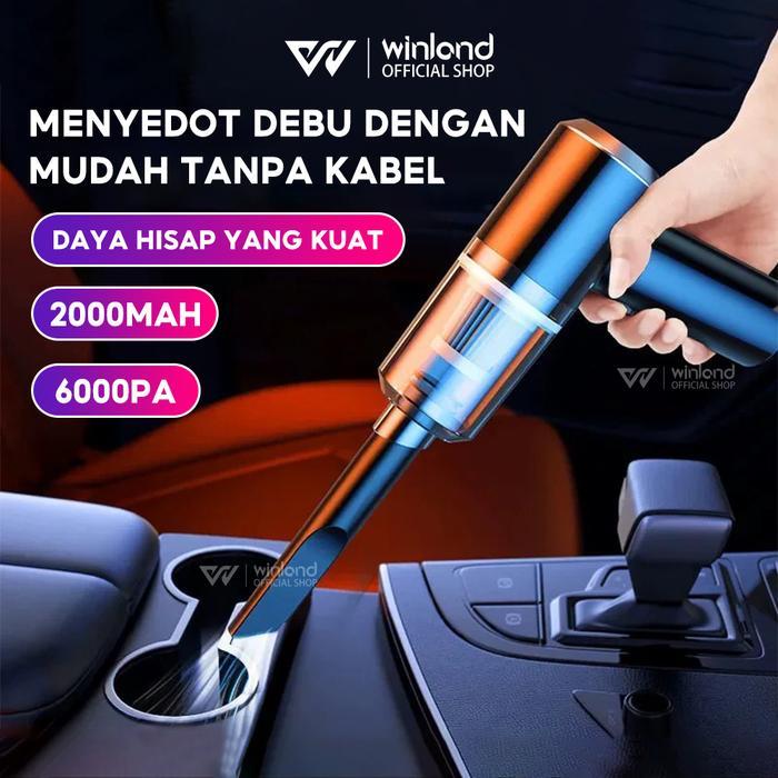 WINLAND PENYEDOT DEBU PENYEDOT DEBU MOBIL YANG KUAT PENYEDOT DEBU NIRKABEL PORTABEL PENYEDOT DEBU
