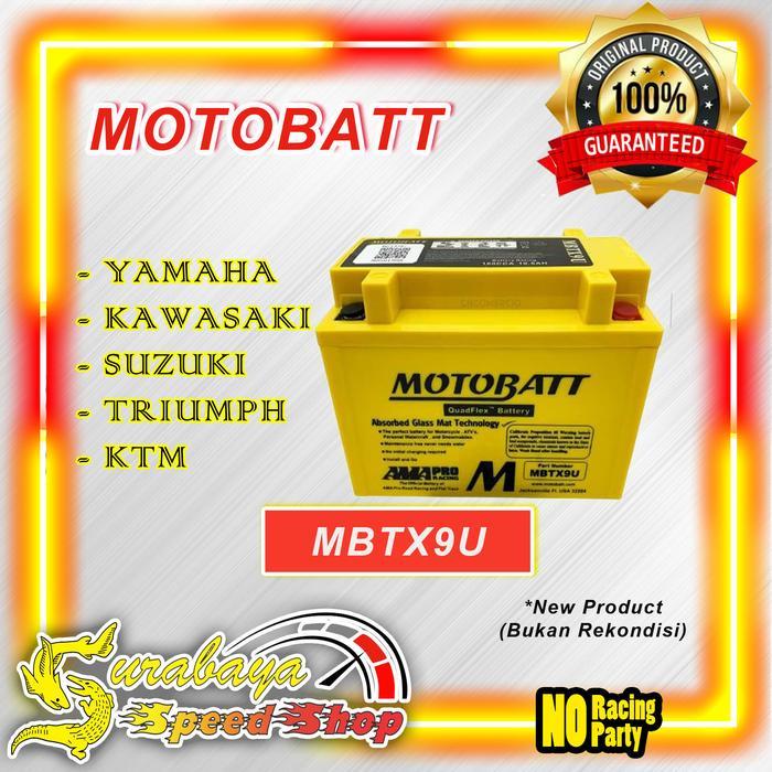 MOTOBATT AKI MOTOR TIPE MBTX9U NINJA250 FI T-MAX500 DAYTONE DUKE ORIGINAL MOTOBATT ORIGINAL QUALITY