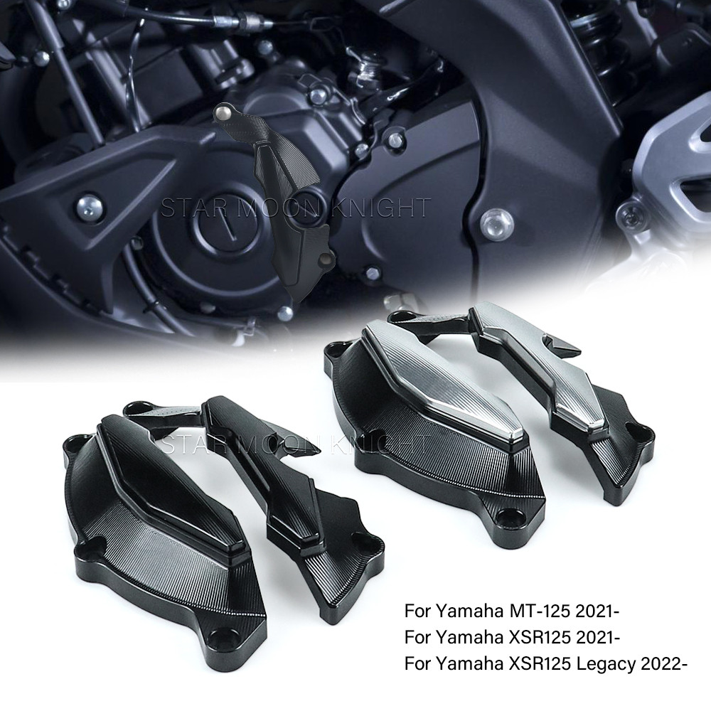 For Yamaha MT-125 XSR 125 2021- MT125 XSR125 Legacy Engine Protector Slider Cover Protection