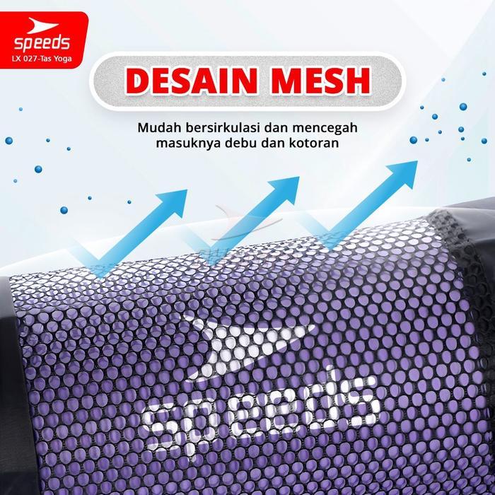 SPEEDS Tas Matras Yoga Mesh Bag Water Resistance Tas Yoga Mat Jaring Anti Air LX 027-TAS-YOGA