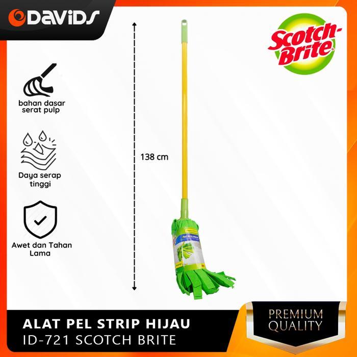 Alat Pel Lantai Tongkat Mop Pelan Kain Pengepel Scotch Brite ID721