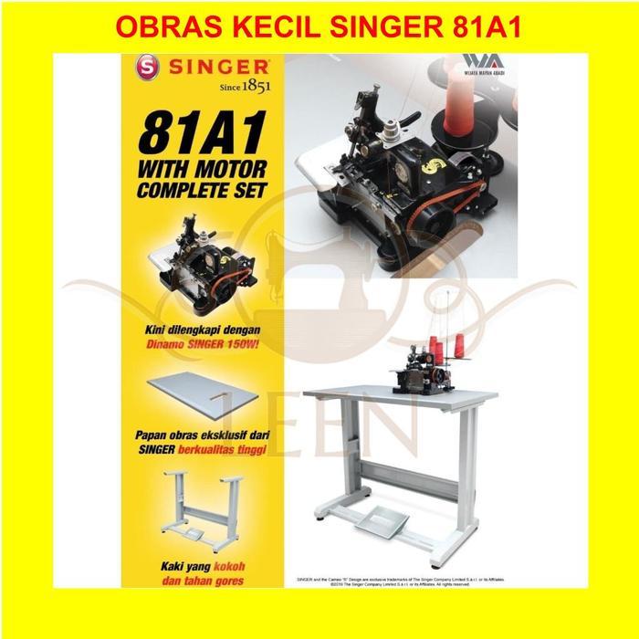 Mesin Jahit Obras 3 Benang SINGER 81A1 Tradisional FULL SET ORI LEEN