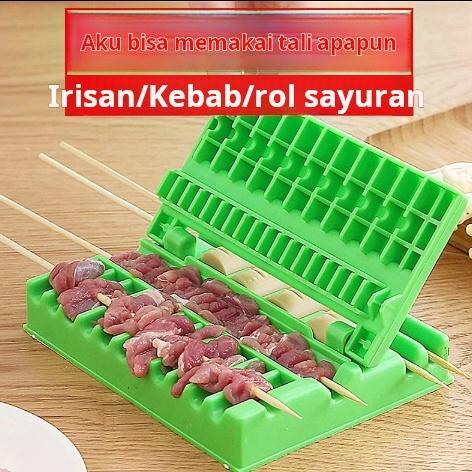 CODAlat pembuat tusuk sate barbekyu rumah tangga yang sederhana, serbaguna dan cepat, mesin tusuk