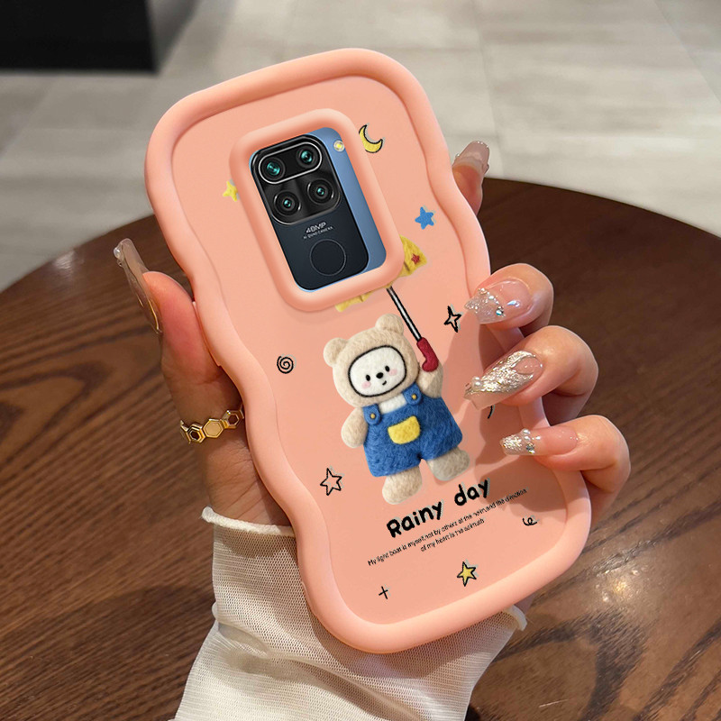 Casing Untuk Xiaomi Redmi Note 9 Pro Note 9s Case Casing Anjing berbulu pola HP Cesing lunak Silikon